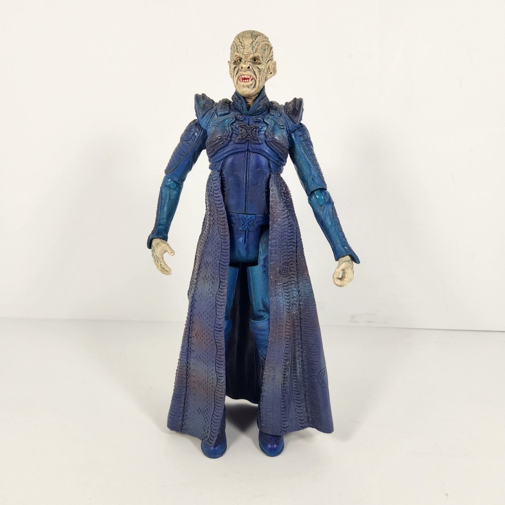 Art Asylum Star Trek Nemesis Viceroy Reman Action Figure 2002 Blue Robes 7 Inch